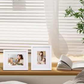 Egofine plexiglass frame ships with protective film for safe handling.
