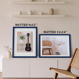 Egofine frame with high-definition plexiglass for clear, dust-free viewing.