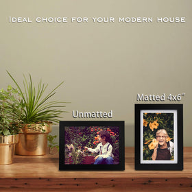 Egofine table top easel display suitable for desktop or shelf placement