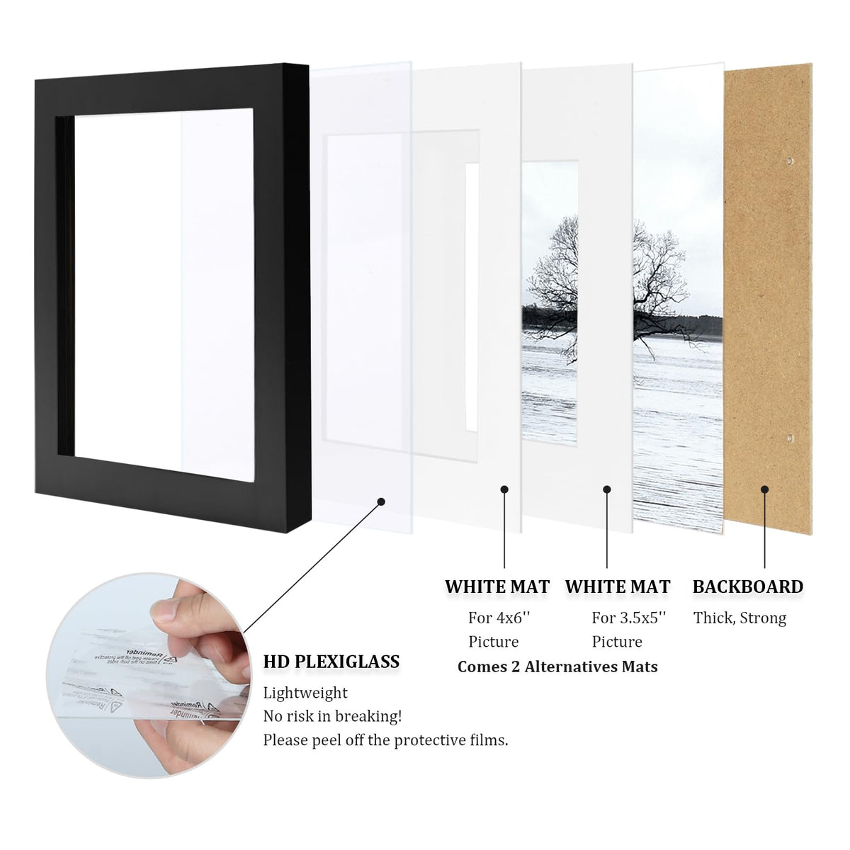 Egofine wall mount hanger demonstrates easy portrait or landscape installation