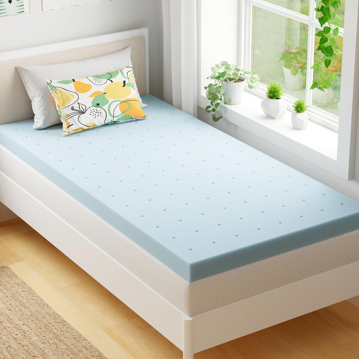EGOHOME 2-inch Twin XL topper in a box for quick setup and instant comfort.
