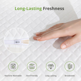 EGOHOME breathable bubble-hole structure enhances airflow for a drier sleep.