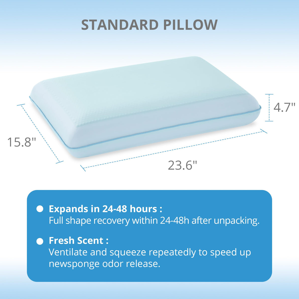 EGOHOME cooling pillow performs best with air conditioning or a fan.