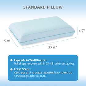 EGOHOME cooling pillow performs best with air conditioning or a fan.