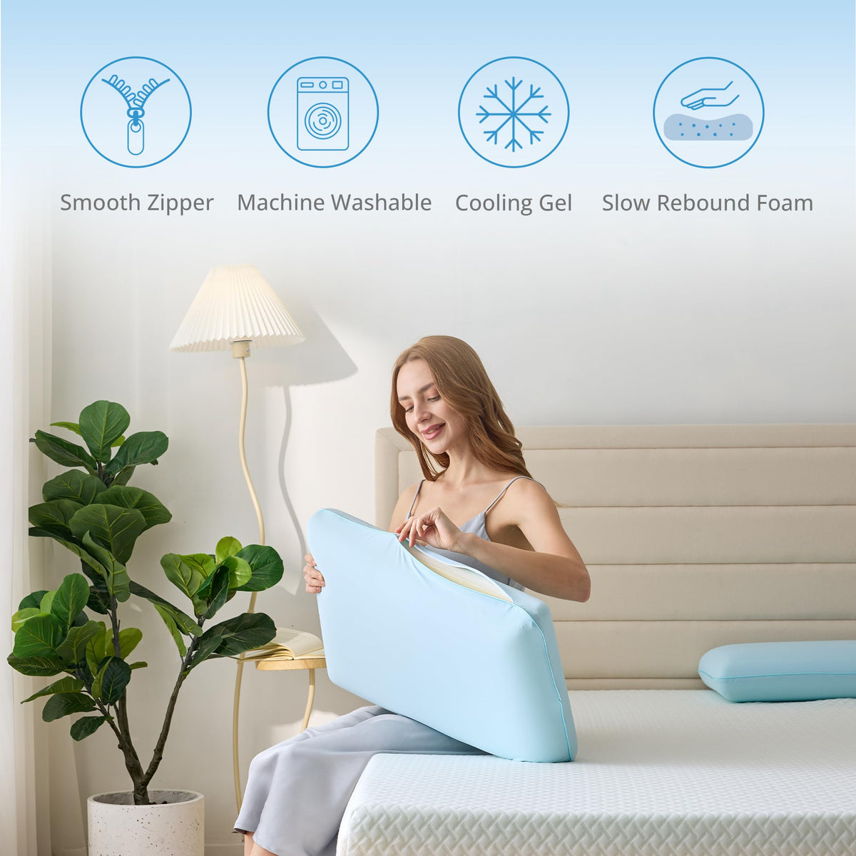EGOHOME medium firmness balances softness and support for versatile sleeping.