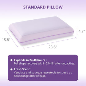 EGOHOME pillow in a bedroom scene suitable for home or hotel use.
