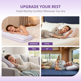EGOHOME pillow arrives vacuum-packed and expands after unboxing.
