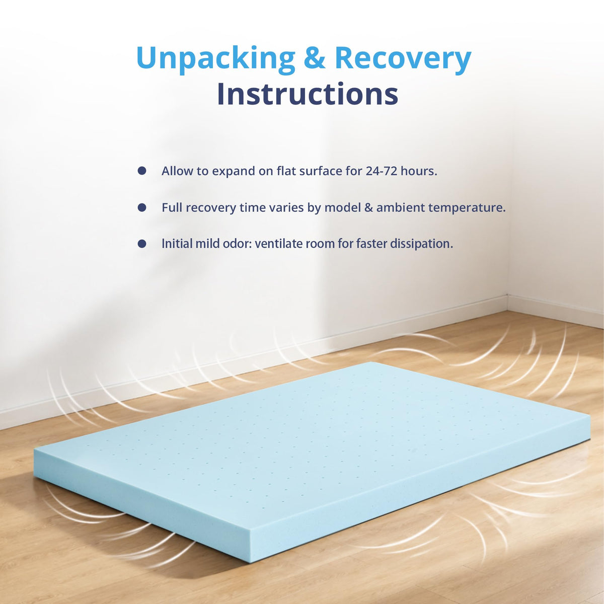 Memory foam topper conforms to body for targeted pressure relief