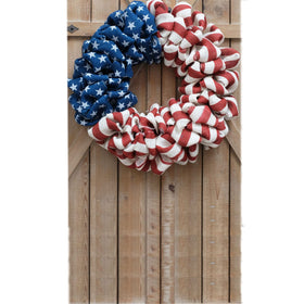 Egolot Memorial Day burlap wreath adds rustic charm for outdoor porches and entryways.