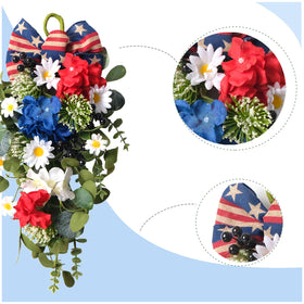 Egolot patriotic swag for indoor/outdoor use, 20inch length.