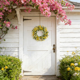 Egolot rustic farmhouse wreath adds warmth to doors and entryways