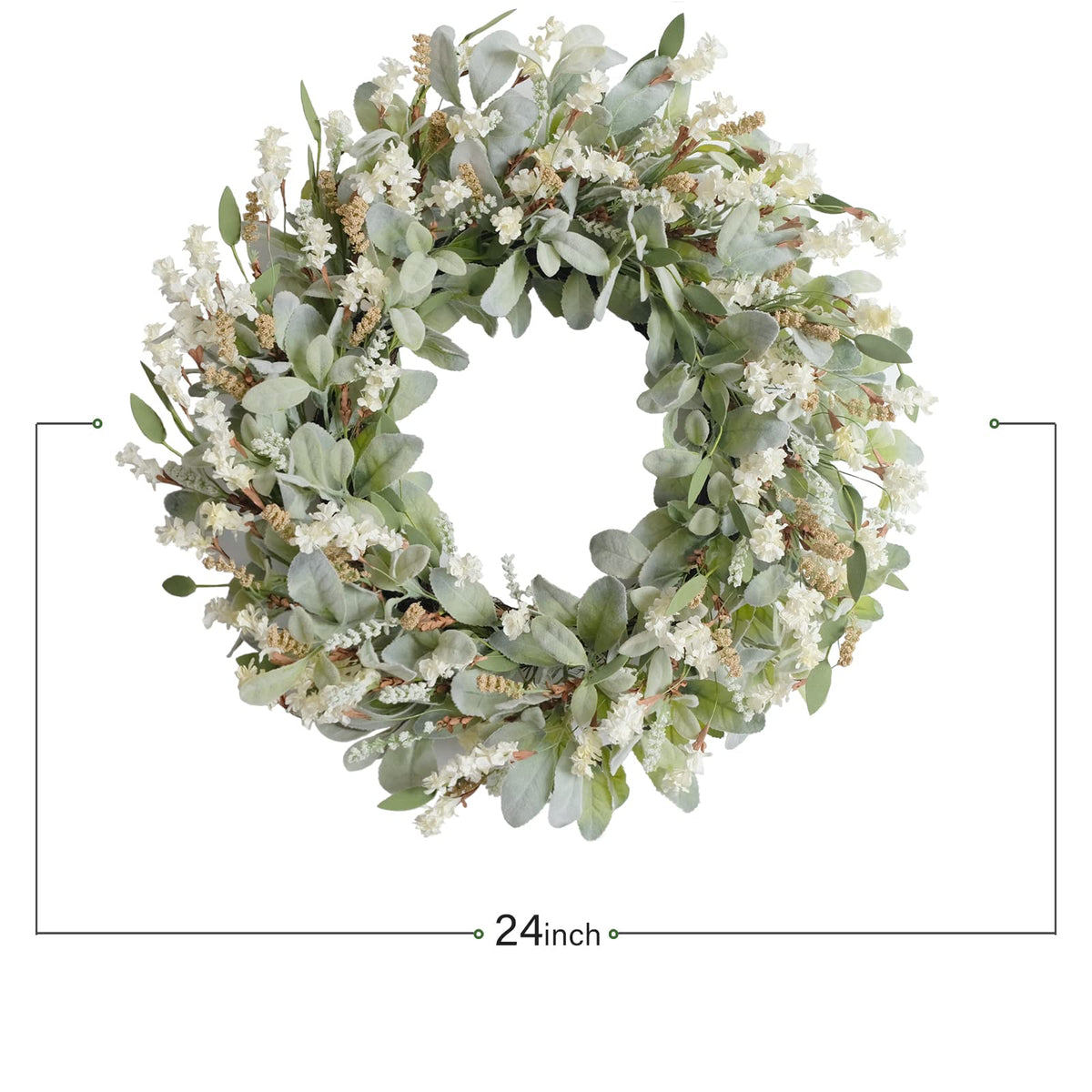 egolot versatile greenery wreath suitable for indoor and covered outdoor spaces.