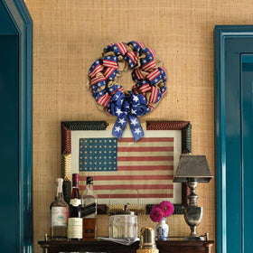 Egolot patriotic decor ideal for foyer, living room, or porch.