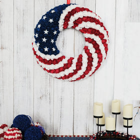 egolot indoor-outdoor friendly wreath ready for versatile patriotic decorating
