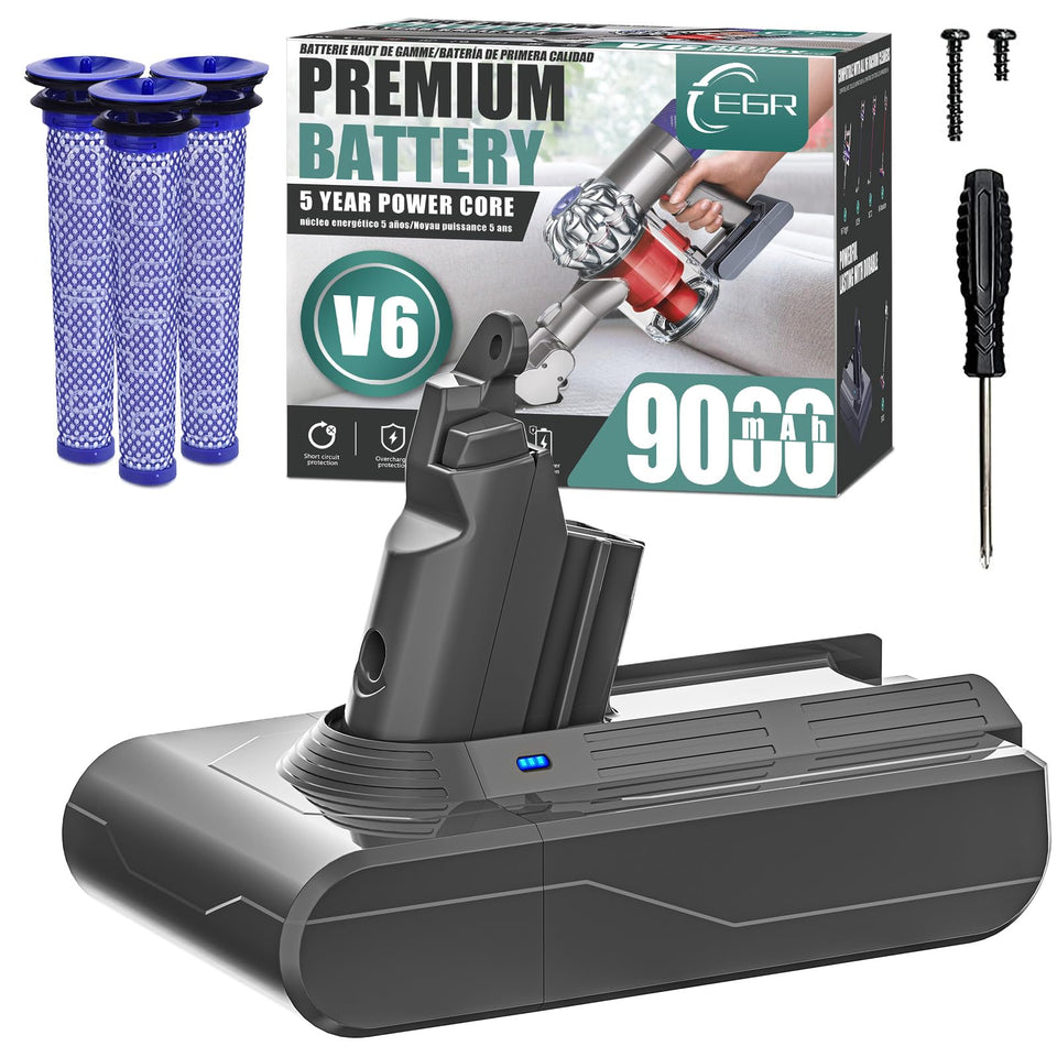 EGR Premium V6 battery packaging front for quick setup