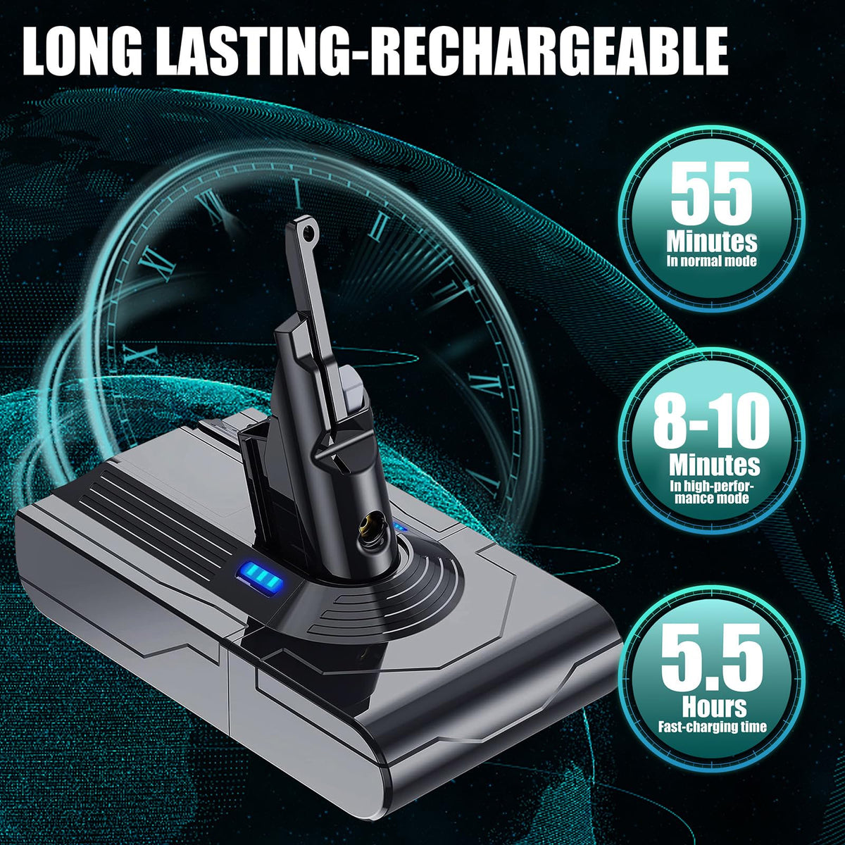 EGR V8 battery non-slip strip protects against falls