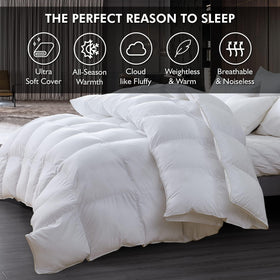 Egyptian Bedding goose down fiber blend fill for balanced loft