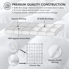 Egyptian Bedding rope piping detail adds luxury and durability.