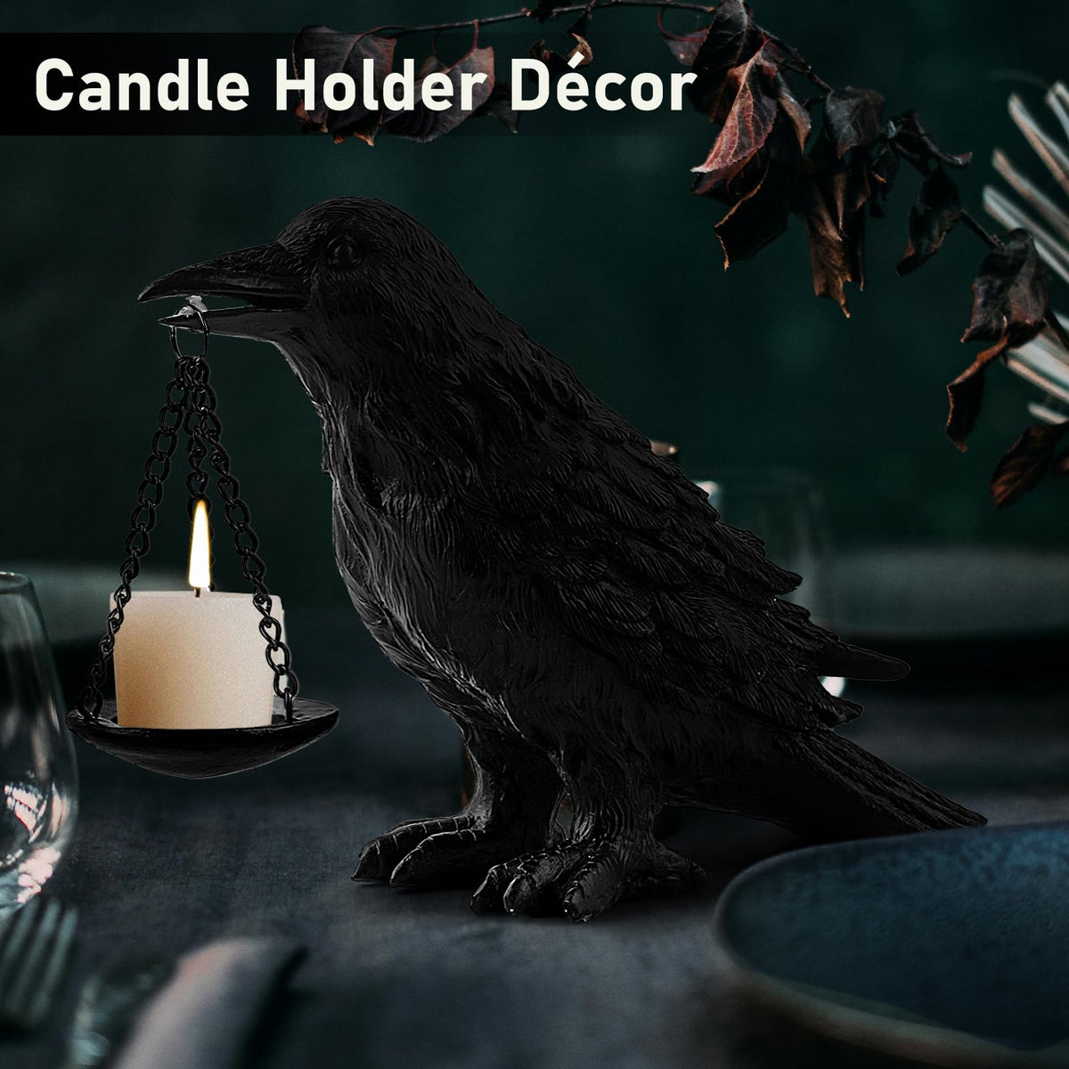 Ehuoyan Gothic home decor light doubles as a small lamp for cozy corners.