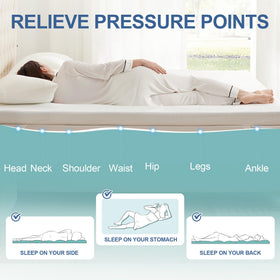 Eiayeebil adjustable elastic bands secure topper for a snug fit