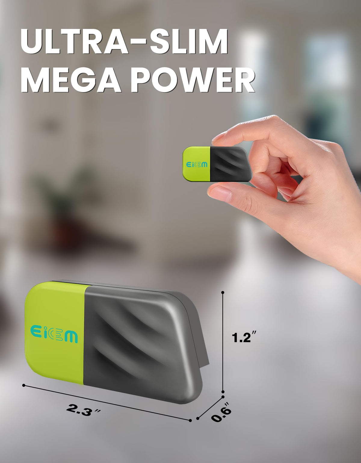 EICEM easy installation mounts on the right side with minimal interference.