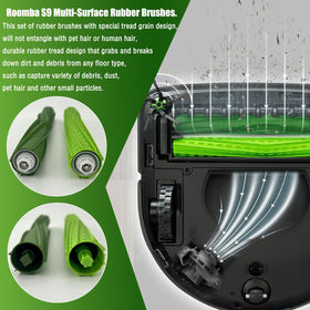 Eifrthe rubber rollers for Roomba s-series multi-surface cleaning