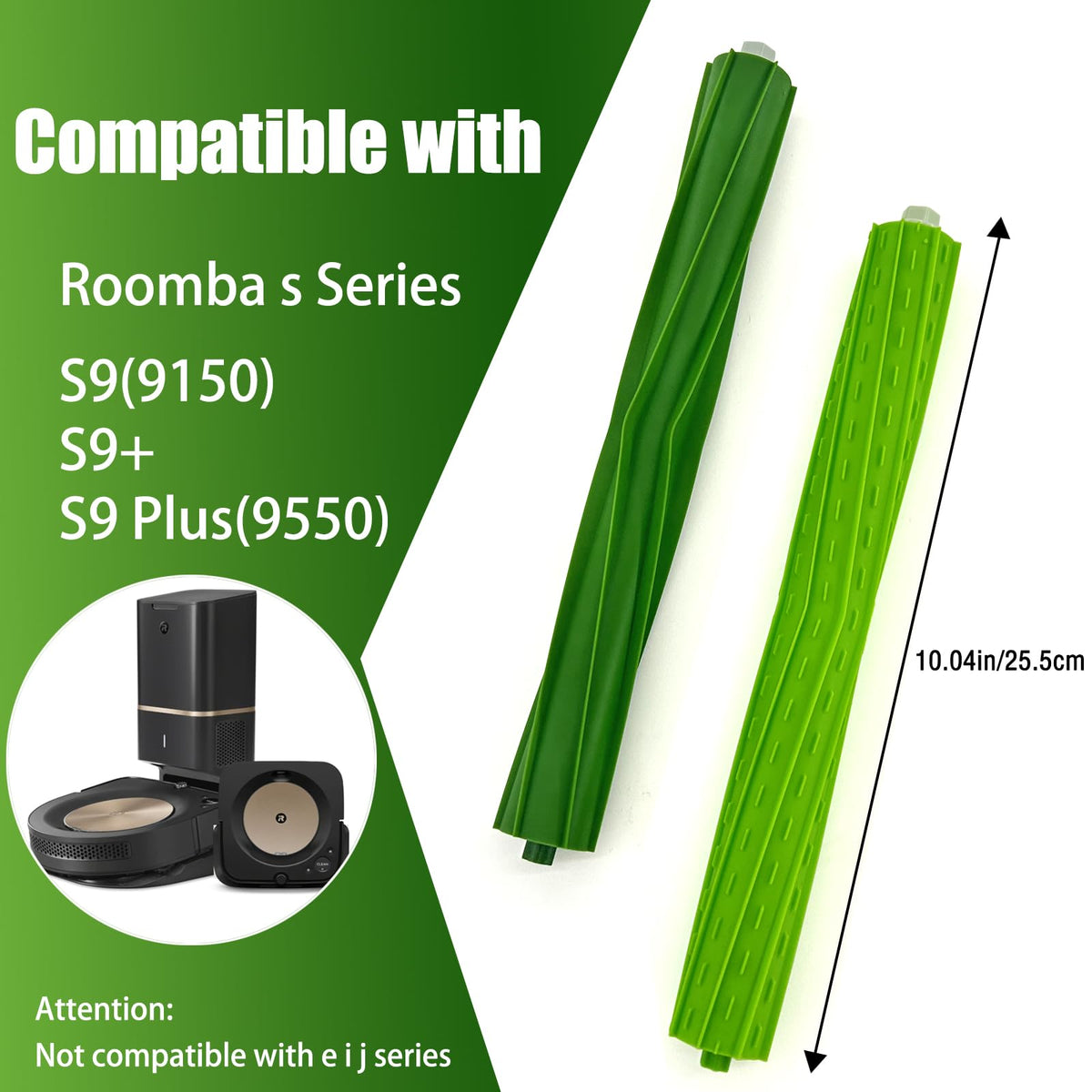 Eifrthe Roomba s9 Plus roller brush 4-pack designed for efficient debris pickup