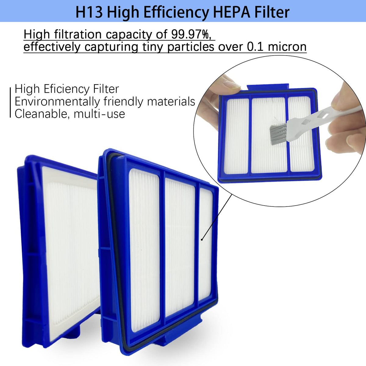 Eifrthe self-empty base filter captures fine debris