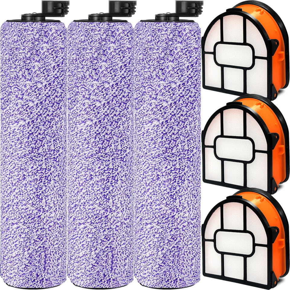 Eifrthe WDB1F2 brush roll pack with microfiber rollers for dust and liquid pickup