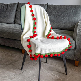 EIGHTOWN foldable floral art doubles as blanket and décor