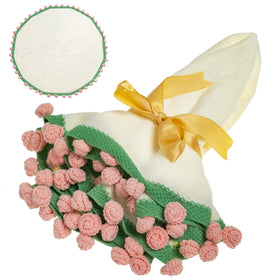 EIGHTOWN 43-inch crochet flowers bouquet enhances any room with vibrant décor.