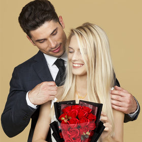 Eightown Love Necklace included with roses for a thoughtful surprise