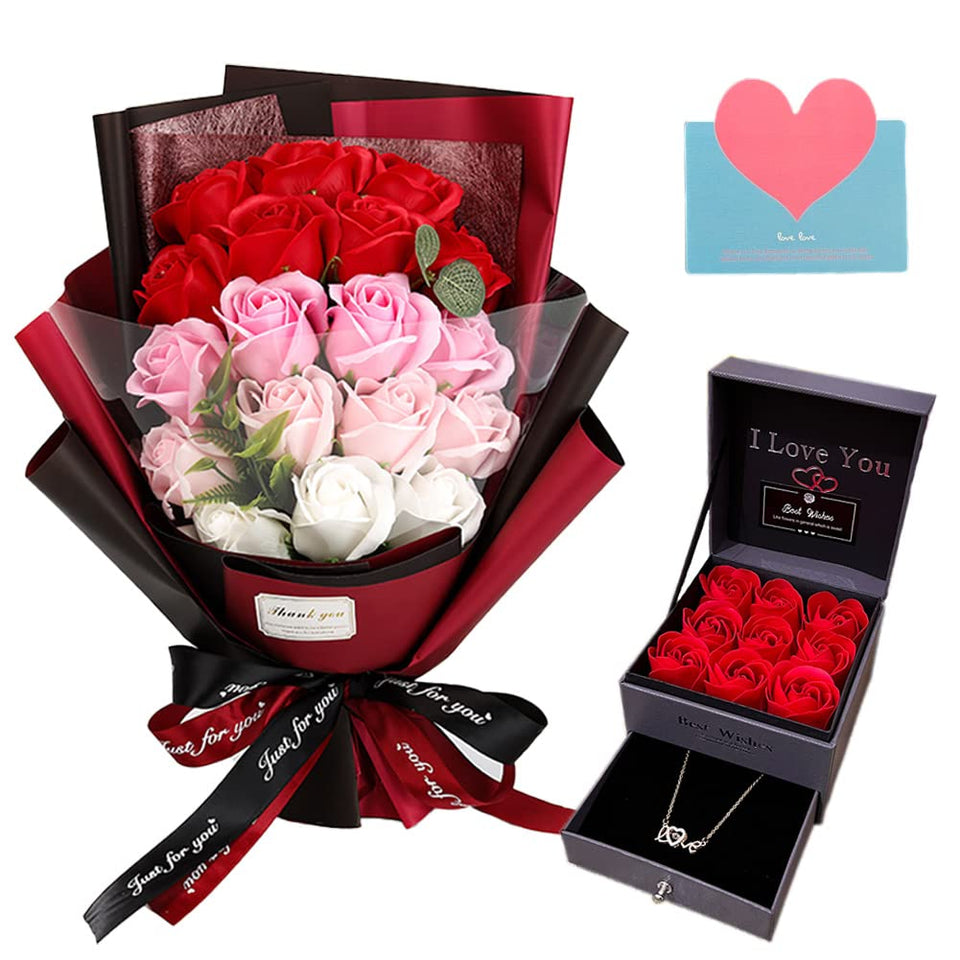 Eightown preserved-rose bouquet in decorative box, lasting keepsake.