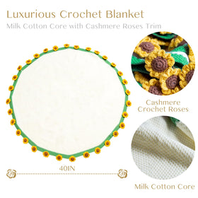 Eightown soft breathable throw on a couch for cozy lounging and decor.