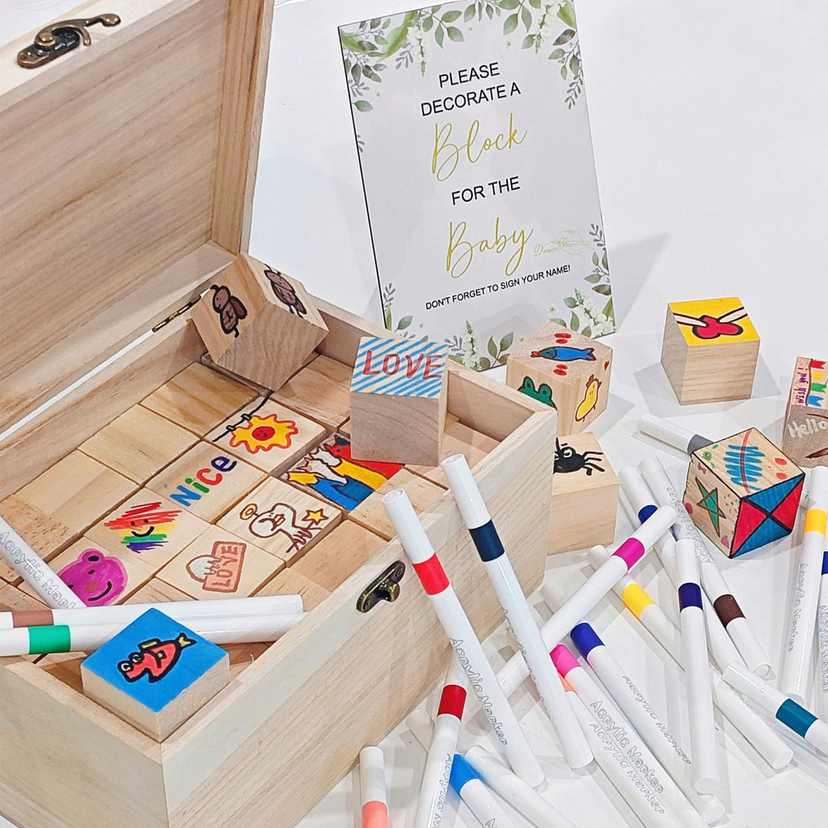 EIGTWEN wooden blocks 3.5 cm cubes for playful construction