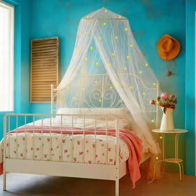 Eimilaly bed canopy easy-install kit saves time during setup.