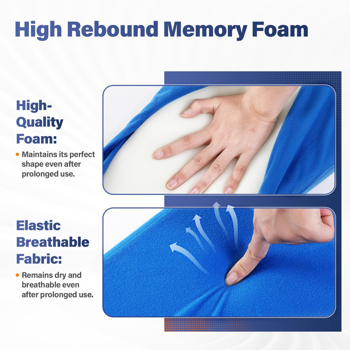 Eizome Hip Abduction Pillow strap adjustment keeps comfortable position.