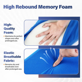 Eizome Hip Abduction Pillow strap adjustment keeps comfortable position.