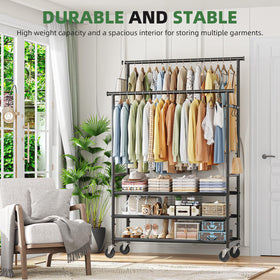 Ekisemio 3-tier rack on wheels enables easy moving for daily chores