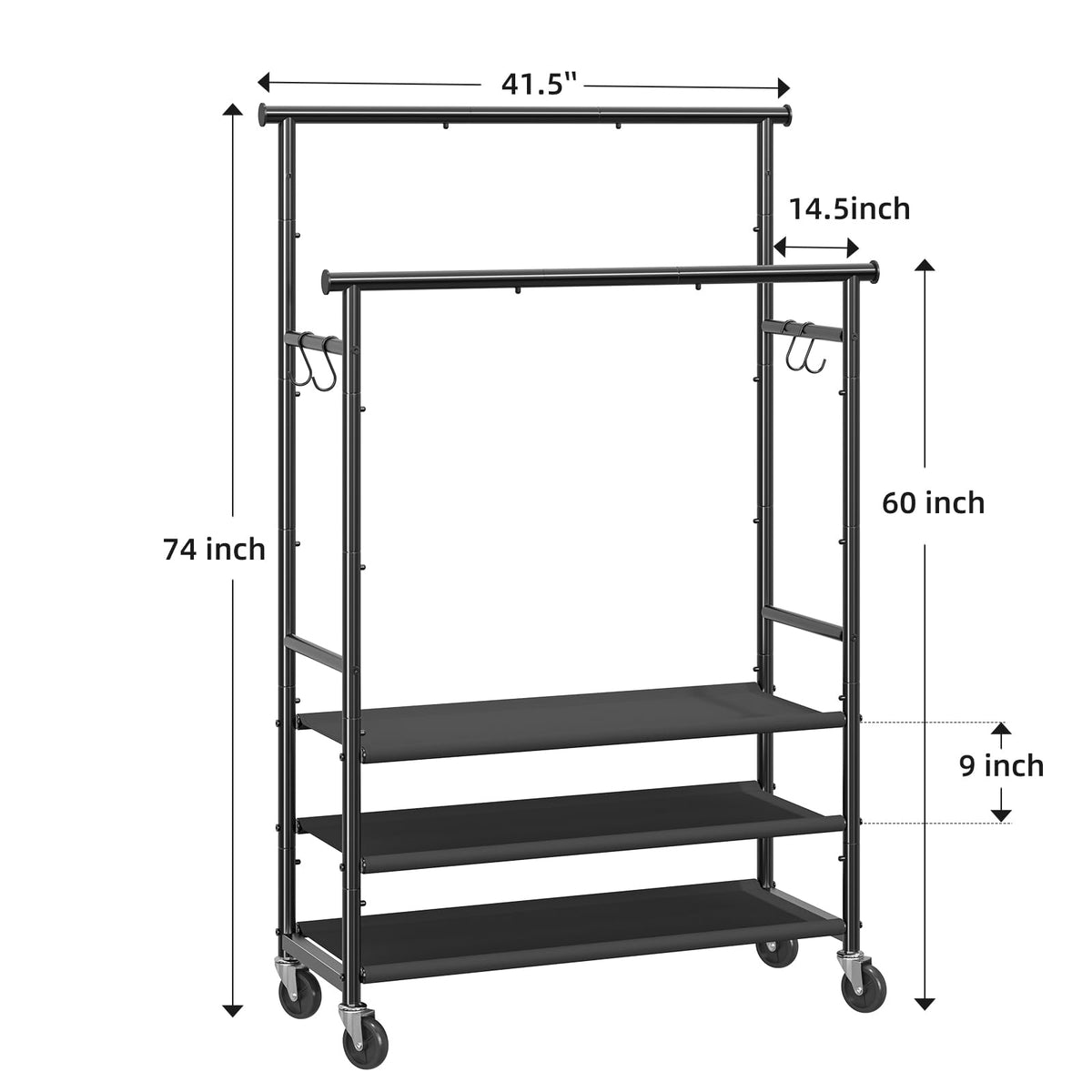 Ekisemio black mesh shelves optimize vertical storage in compact spaces