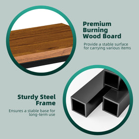Ekisemio C-Shaped End Table slides over sofa for easy reach and drinks.