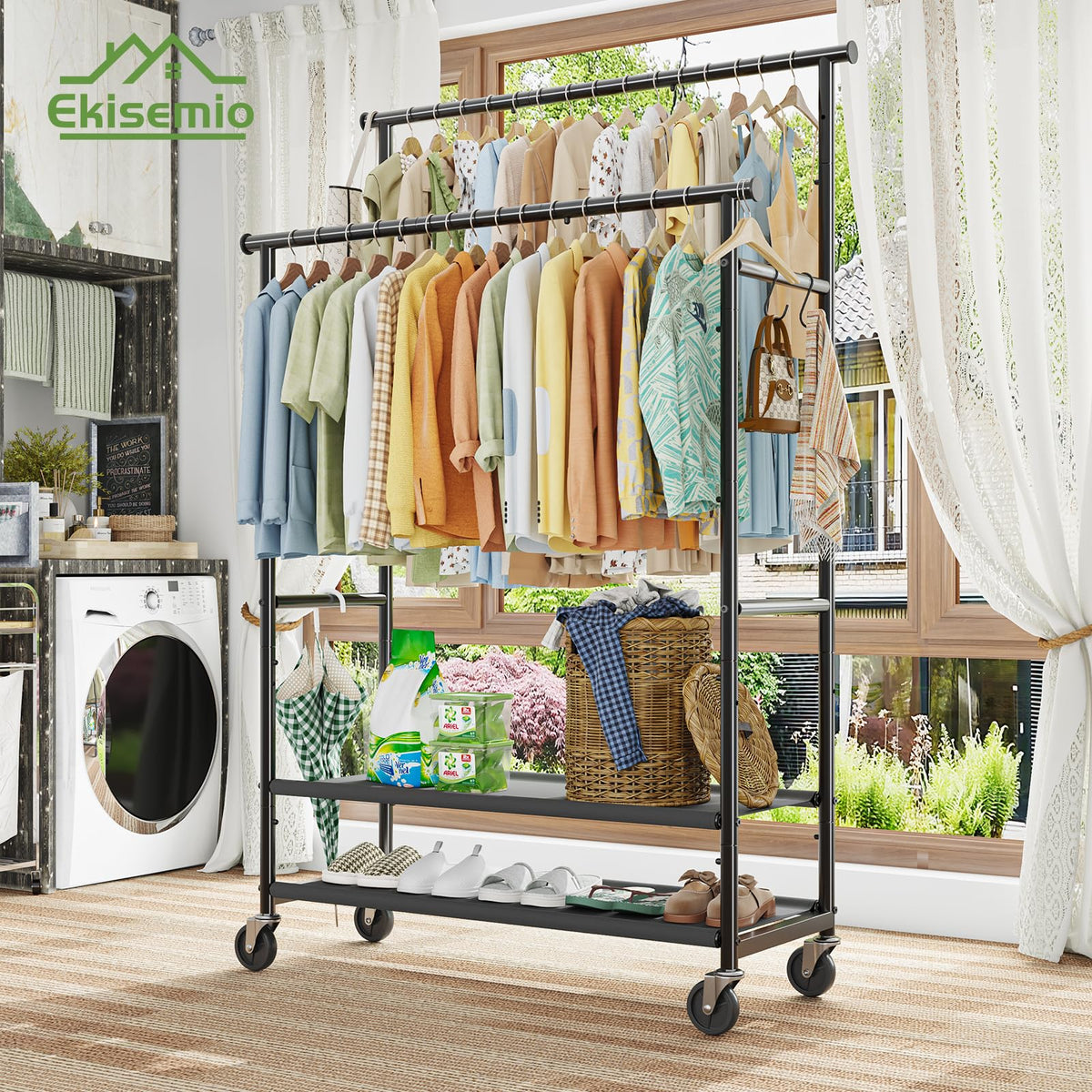 Ekisemio heavy-duty steel frame delivers wobble-free stability