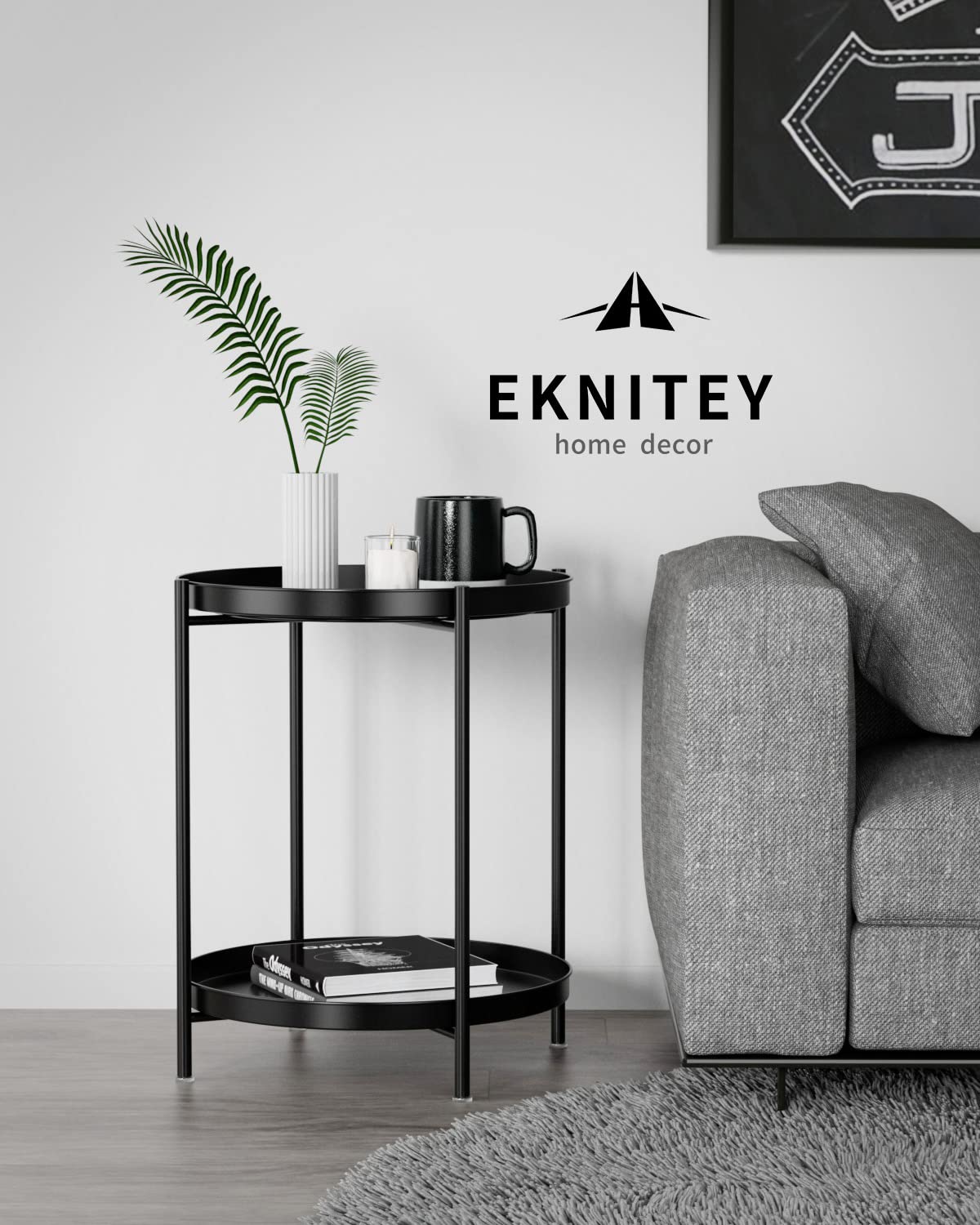 EKNITEY table featuring anti-rust coating for outdoor durability