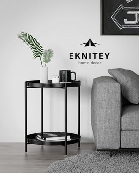 EKNITEY table featuring anti-rust coating for outdoor durability