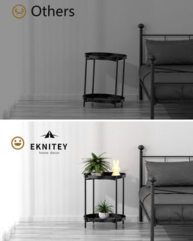EKNITEY table with anti-slip feet protecting floors