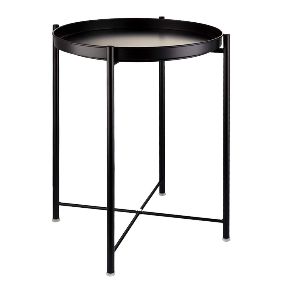 EKNITEY small side table with round edge, ideal for safe, versatile placement in living spaces.