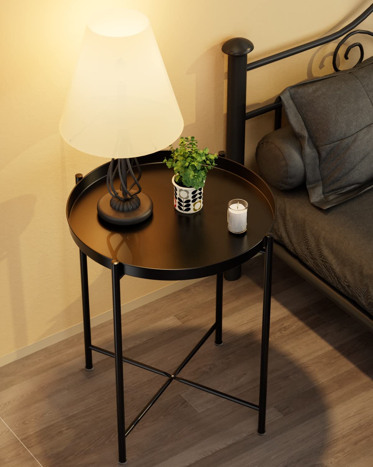 EKNITEY waterproof metal table designed for indoor and outdoor durability.