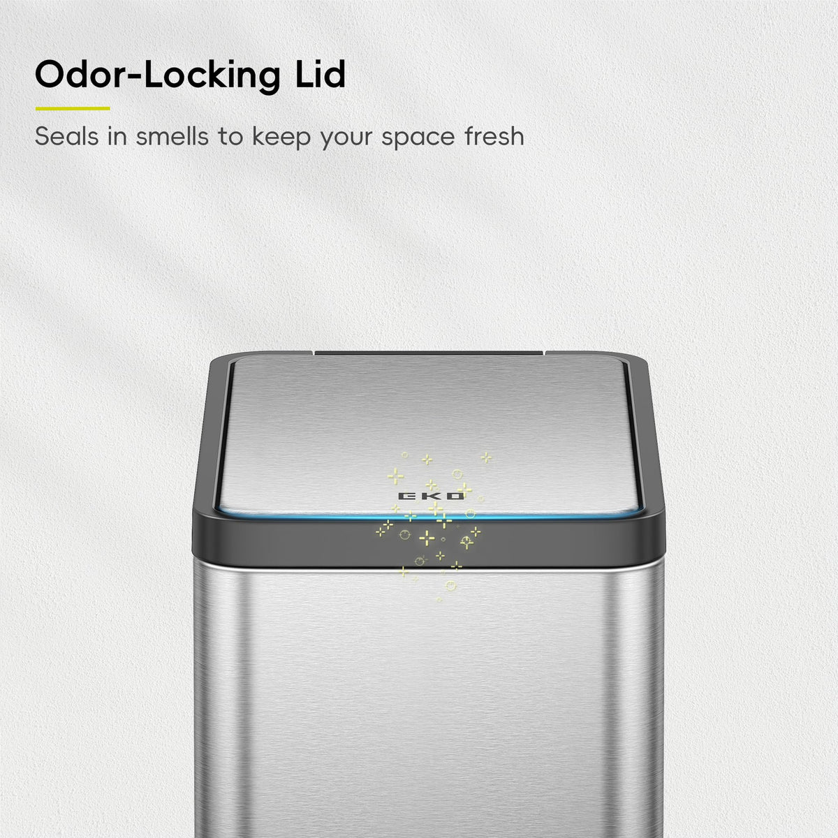 Fingerprint-resistant stainless steel finish on EKO 2 Pack