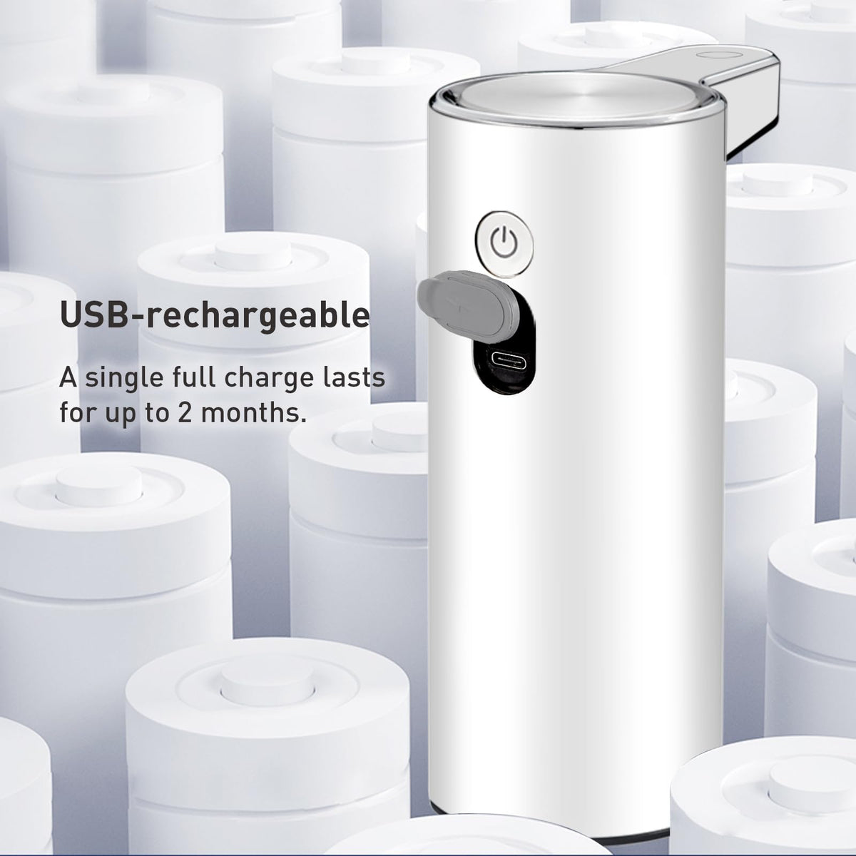 EKO Aroma 9 oz capacity reduces frequent refills in kitchen or bath
