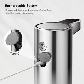 EKO Aroma transparent refill window allowing easy soap level monitoring